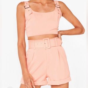 Baby Buckle Babe Crop Top and Shorts Set